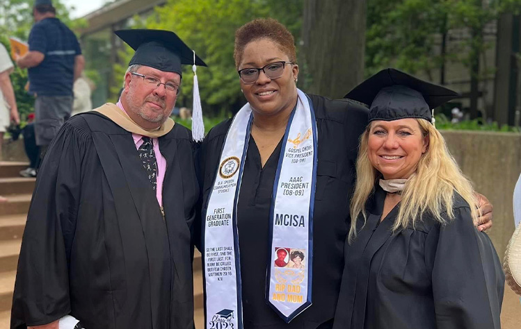 Krystal Wilson with Scott and Gina Jensen