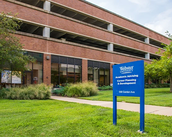 The exterior of the Academic Advising office.