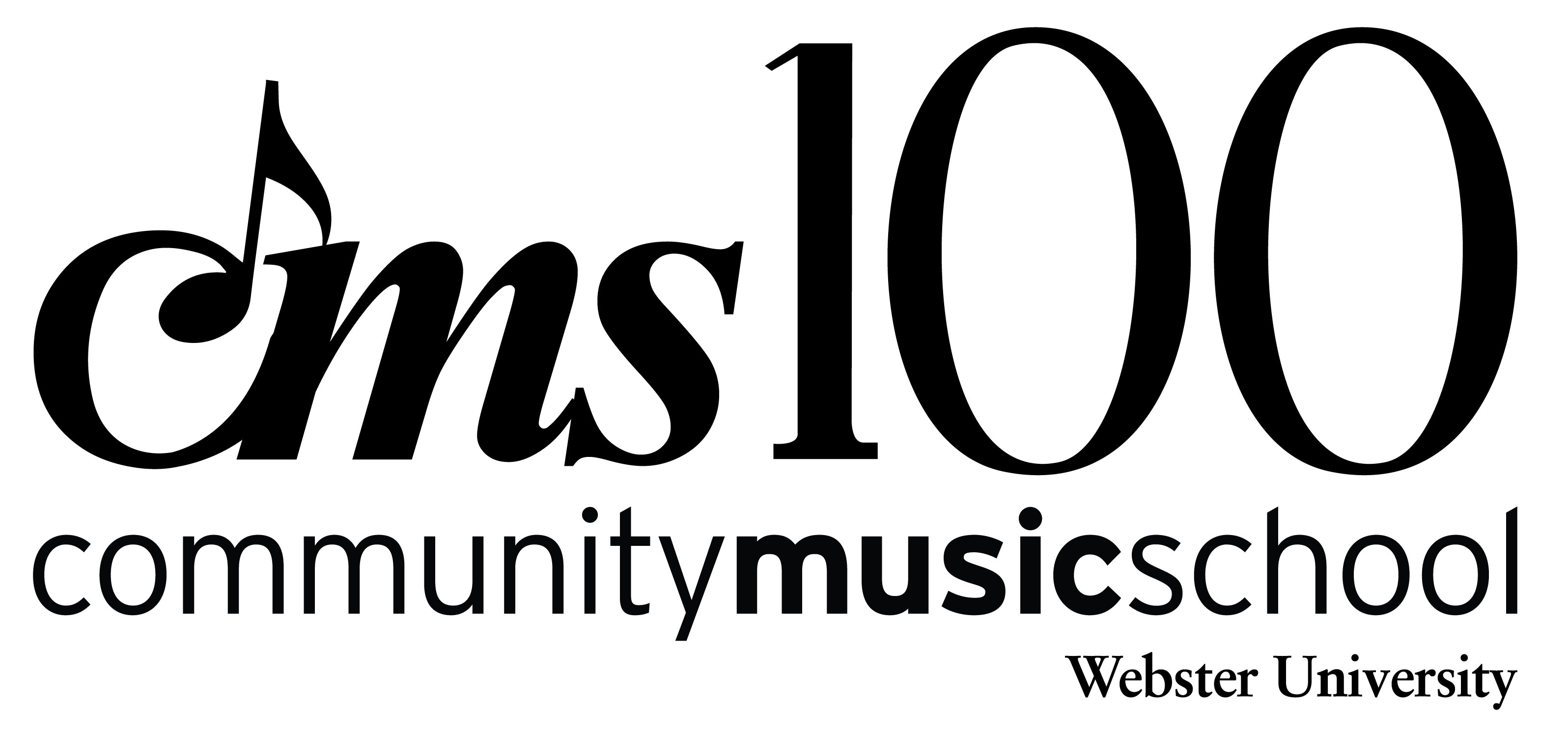 cms100 community music school Webster University logo