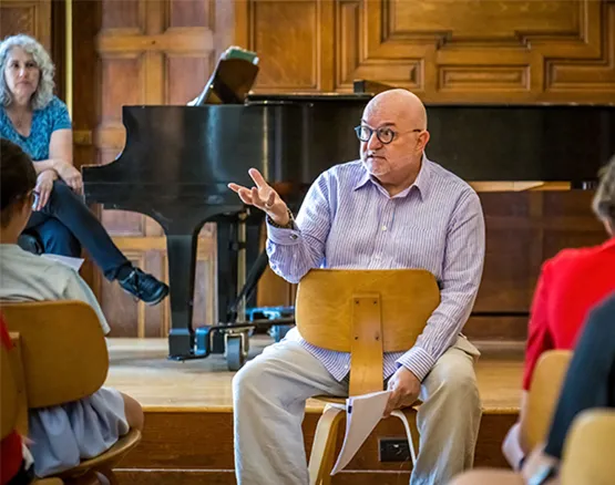Interactive session at Piano Camp