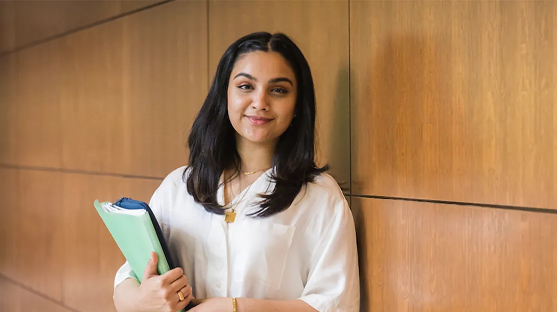 A student posing for a photo.